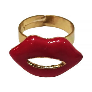 Red Lips Adjustable Ring - Style 252